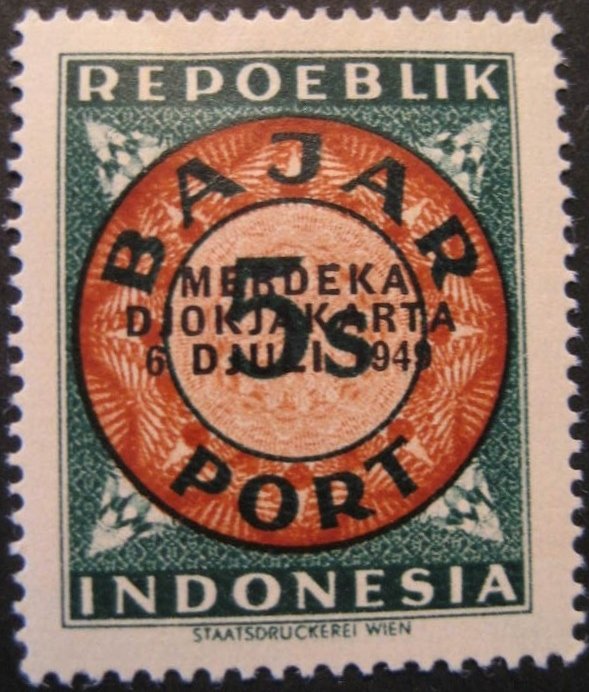 Digits in a double-circle, overprinted