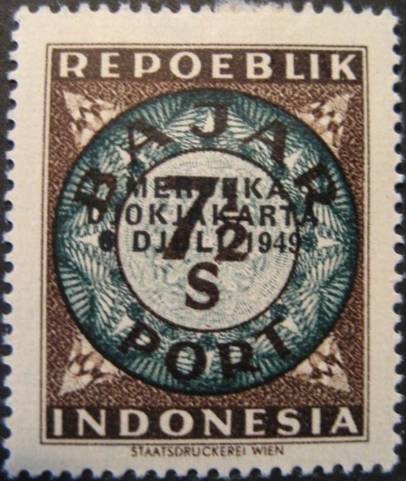 Digits in a double-circle, overprinted