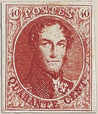 King Leopold I - Long medaillon - Thick paper