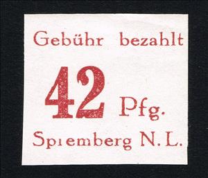 Stamp, Spremberg, Germany, Local Post,  