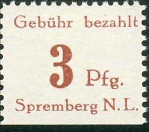 Stamp, Spremberg, Germany, Local Post,  