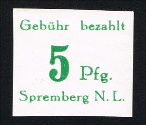 Stamp, Spremberg, Germany, Local Post,  