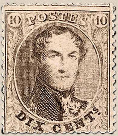 King Leopold I - Medaillon with perf. 12 1/2 x 13 1/3