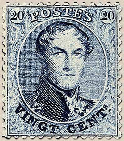 King Leopold I - Medaillon with perf. 12 1/2 x 13 1/4