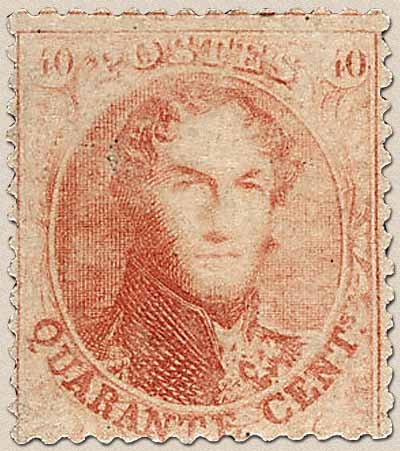 King Leopold I - Medaillon with perf. 12 1/2 x 13 1/5