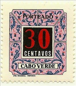 Stamp, Numeral. New Type, Cabo Verde,  