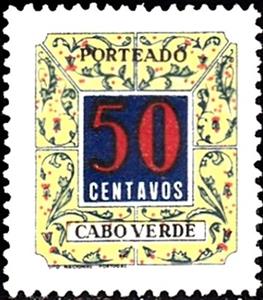Stamp, Numeral. New Type, Cabo Verde,  