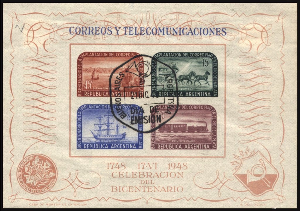 2nd Cent. of Postal Services in the Rio de La Plata