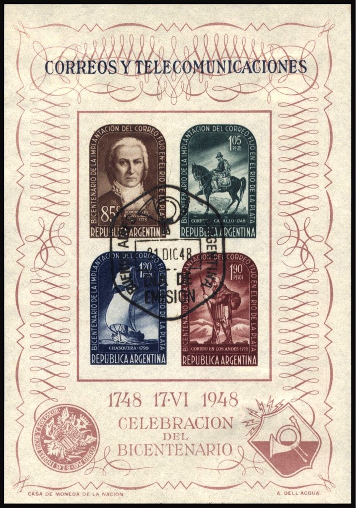 2nd Cent. of Postal Services in the Rio de La Plata