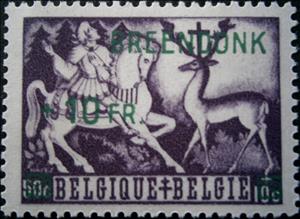 Stamp, Private stamp St. Hubert, Belgium,  , Legends