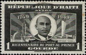 Stamp, Bicentenary of Port-au-Prince, Haiti,  , Heads of State, Buildings