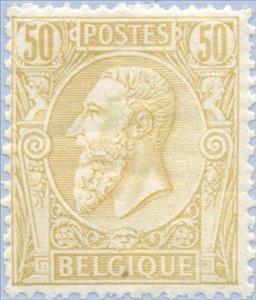 Stamp, King Leopold II, Belgium,  , Heads of State, Kings