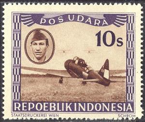 Stamp, Warplane, Indonesia,  