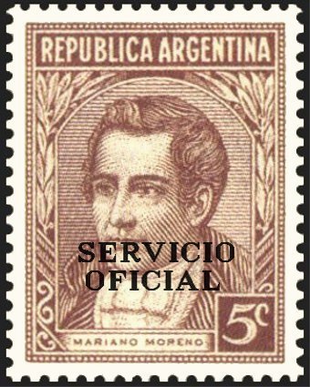 Mariano Moreno (1778-1811), ovpt.