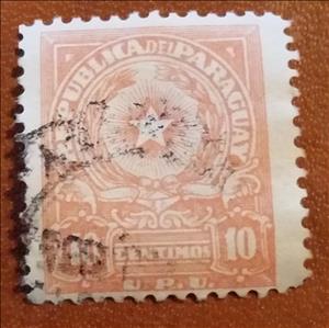 Stamp, Coat of Arms - U.P.U., Paraguay,  