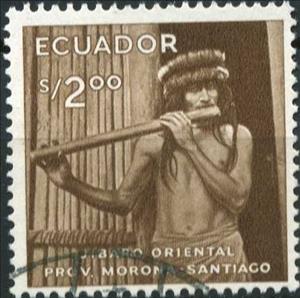 Stamp, Jivaro, Ecuador,  