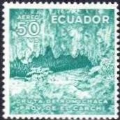 Stamp, Grotto from Rumichaco, Ecuador,  , Caves