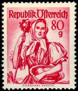 Stamp, Styria, Ennstal, Austria,  , Folklore, Suits and Costumes