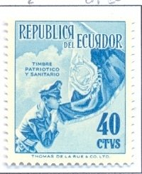 Stamp, Flag, Ecuador,  