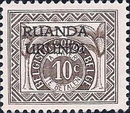 Postage of the Belgian Congo Overprinted