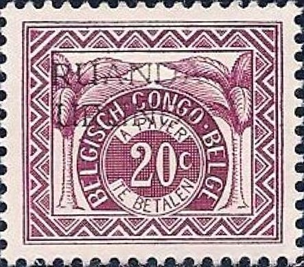 Postage of the Belgian Congo Overprinted