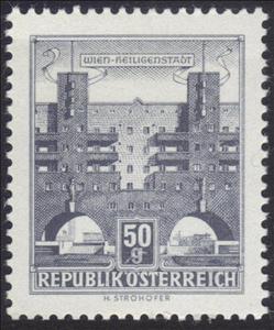 Stamp, Karl-Marx-Hof, Vienna-Heiligenstadt, Austria,  , Houses, Buildings
