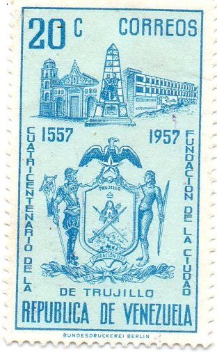 Arms of Trujillo, Bolivar Monument and Trujillo Hotel