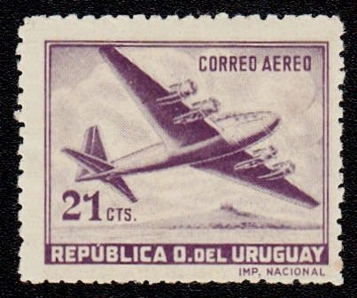 Four-motored plane