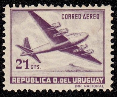 Four-motored plane
