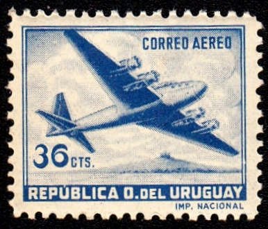 Four-motored plane
