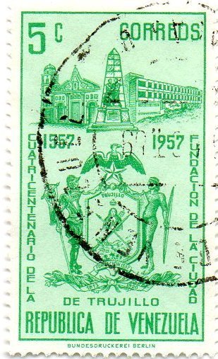 Arms of Trujillo, Bolivar Monument and Trujillo Hotel