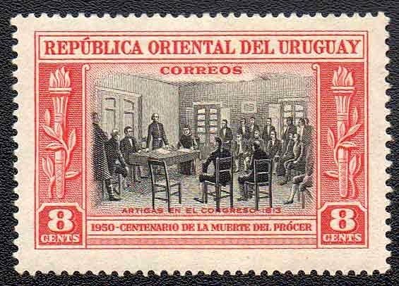 Gen. Artigas in the congress of 1813
