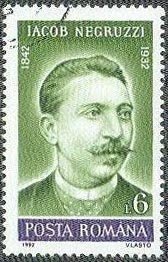 Stamp, Jacob Negruzzi, Romania,  , Famous People