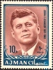 Stamp, John F. Kennedy (1917-1963), Ajman,  