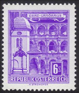 Stamp, State parliament house, Graz, Austria,  , Government Buildings, Parliaments, Buildings