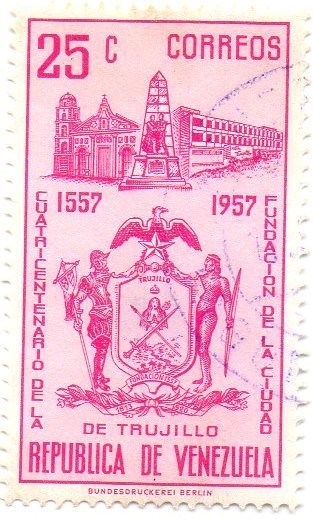 Arms of Trujillo, Bolivar Monument and Trujillo Hotel