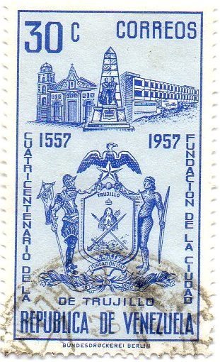 Arms of Trujillo, Bolivar Monument and Trujillo Hotel