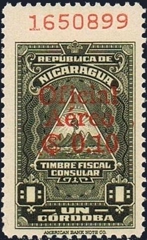 Fiscal Consular stamps with overprint and new value
