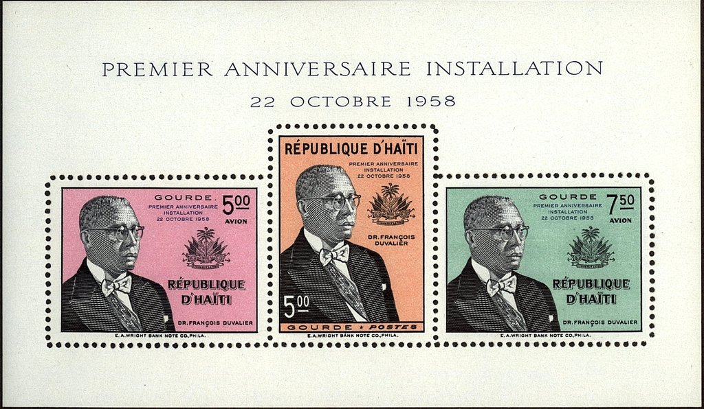 President Francois Duvalier-Premier Anniversaire
