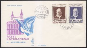 First Day Cover, Pius XI, Vatican City,  , Popes, Anniversaries and Jubilees