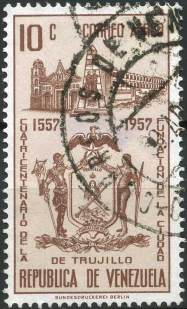 Arms of Trujillo, Bolivar Monument and Trujillo Hotel