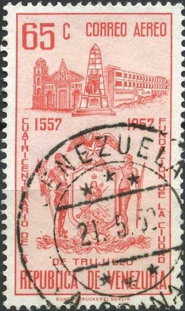 Arms of Trujillo, Bolivar Monument and Trujillo Hotel
