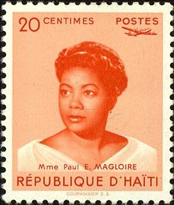 Stamp, Mme. Paul E. Magloire, Haiti,  