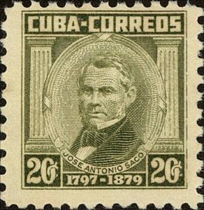 Stamp, José Antonio Saco, Cuba,  