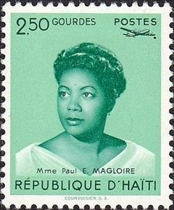 Stamp, Mme. Paul E. Magloire, Haiti,  