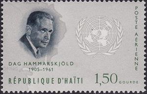 Stamp, Dag Hammerskjöld, Haiti,  , U.N.O.