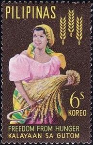 Stamp, Freedom from Hunger, Philippines,  , F.A.O.