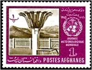 Stamp, Meteorological Measuring Instrument, Afghanistan,  