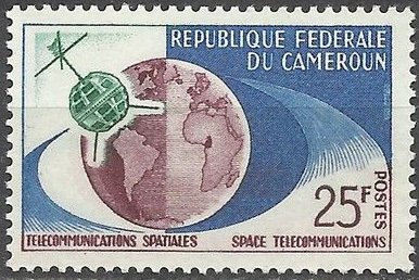 Stamp, Telstar and Globe, Cameroun,  