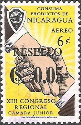 Overprint Resello Cs 0,05 On 6 Cs